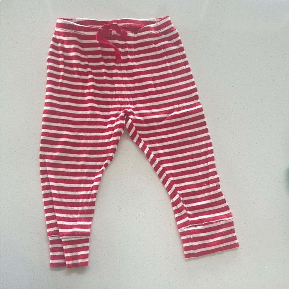 GAP Festive Red and White Striped Bottoms